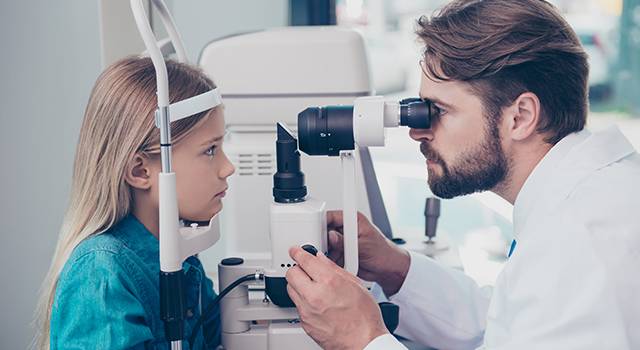 Child Eye Exam Girl